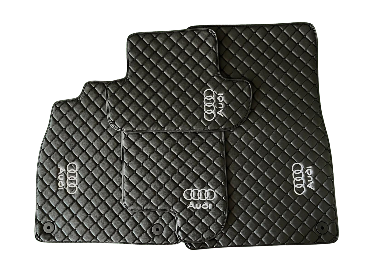 Audi Leather Car Floor Mat, Audi Waterproof Custom Car Mat