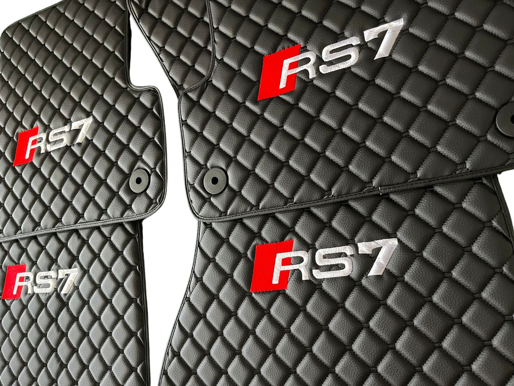 Audi RS7 Leather Car Floor Mat, Audi RS7 Waterproof Custom Car Mat