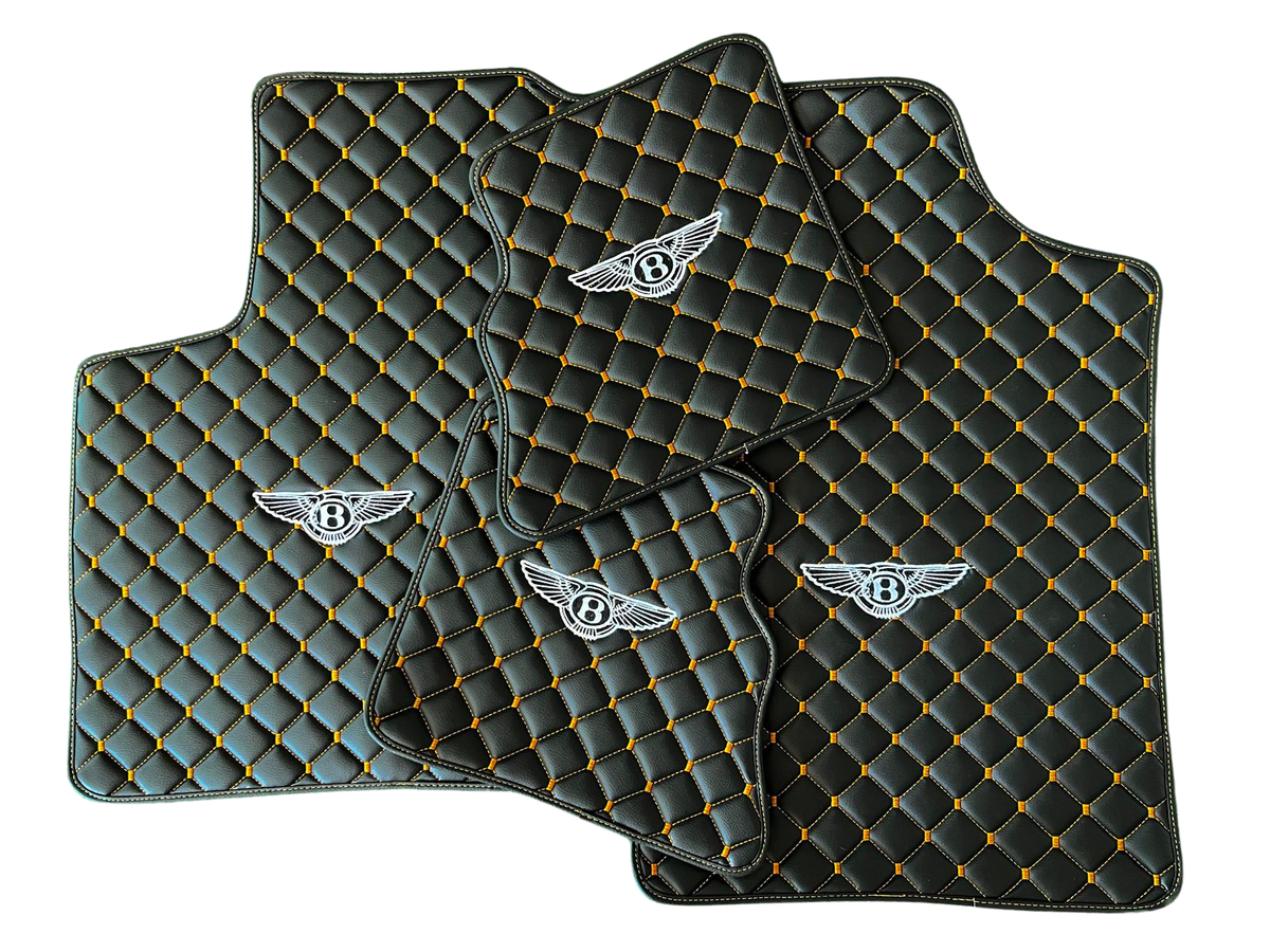 BENTLEY Leather Car Floor Mat, BENTLEY Waterproof Custom Car Mat