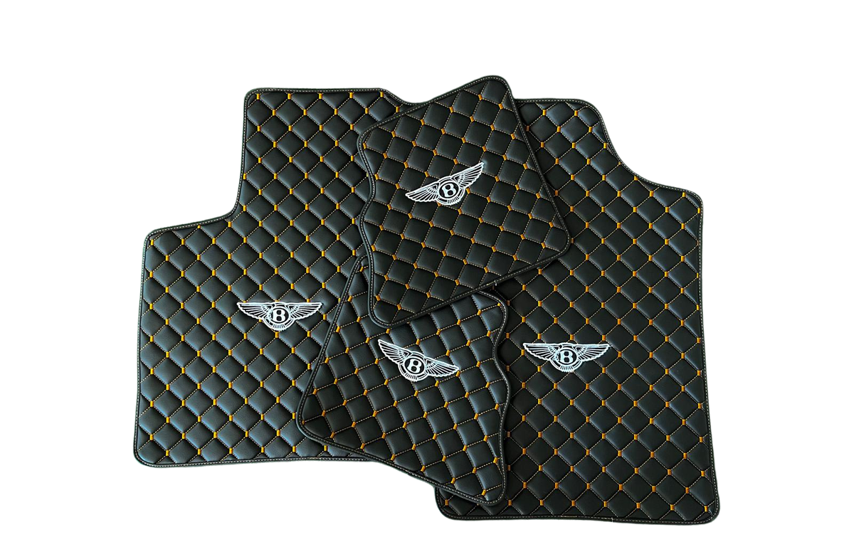 BENTLEY Leather Car Floor Mat, BENTLEY Waterproof Custom Car Mat
