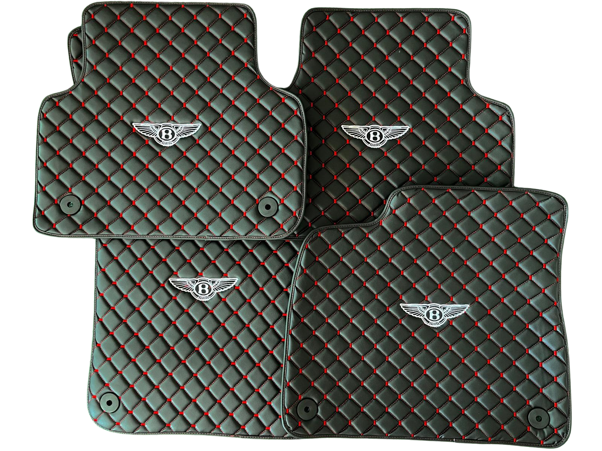BENTLEY Leather Car Floor Mat, BENTLEY Waterproof Custom Car Mat
