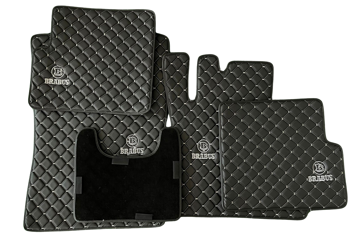BRABUS Leather Car Floor Mat, BRABUS Waterproof Custom Car Mat