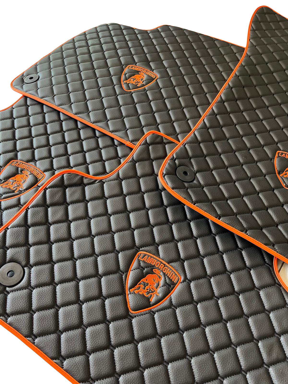 Lamborghini Leather Car Floor Mat, Lamborghini Waterproof Custom Car Mat