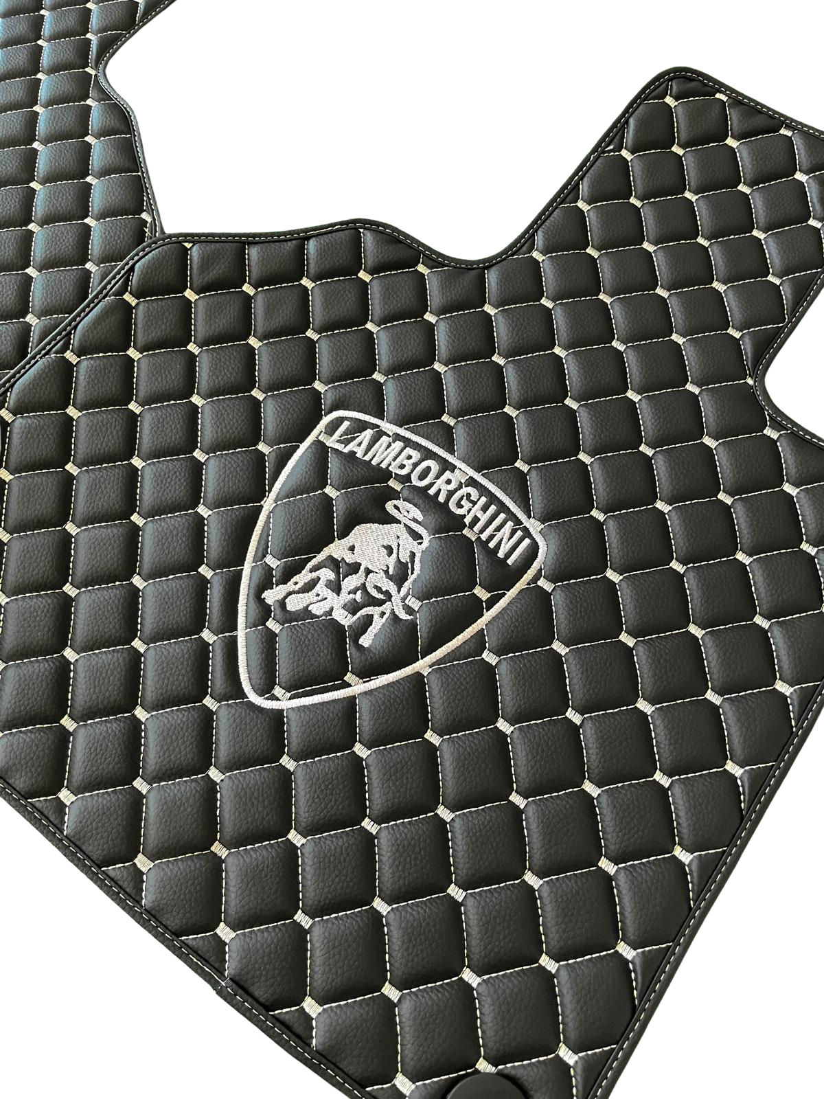 Lamborghini Leather Car Floor Mat, Lamborghini Waterproof Custom Car Mat