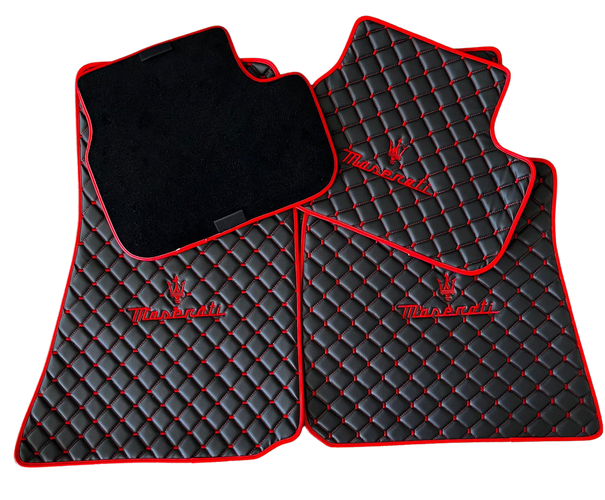 Maserati Leather Car Floor Mat, Maserati Waterproof Custom Car Mat