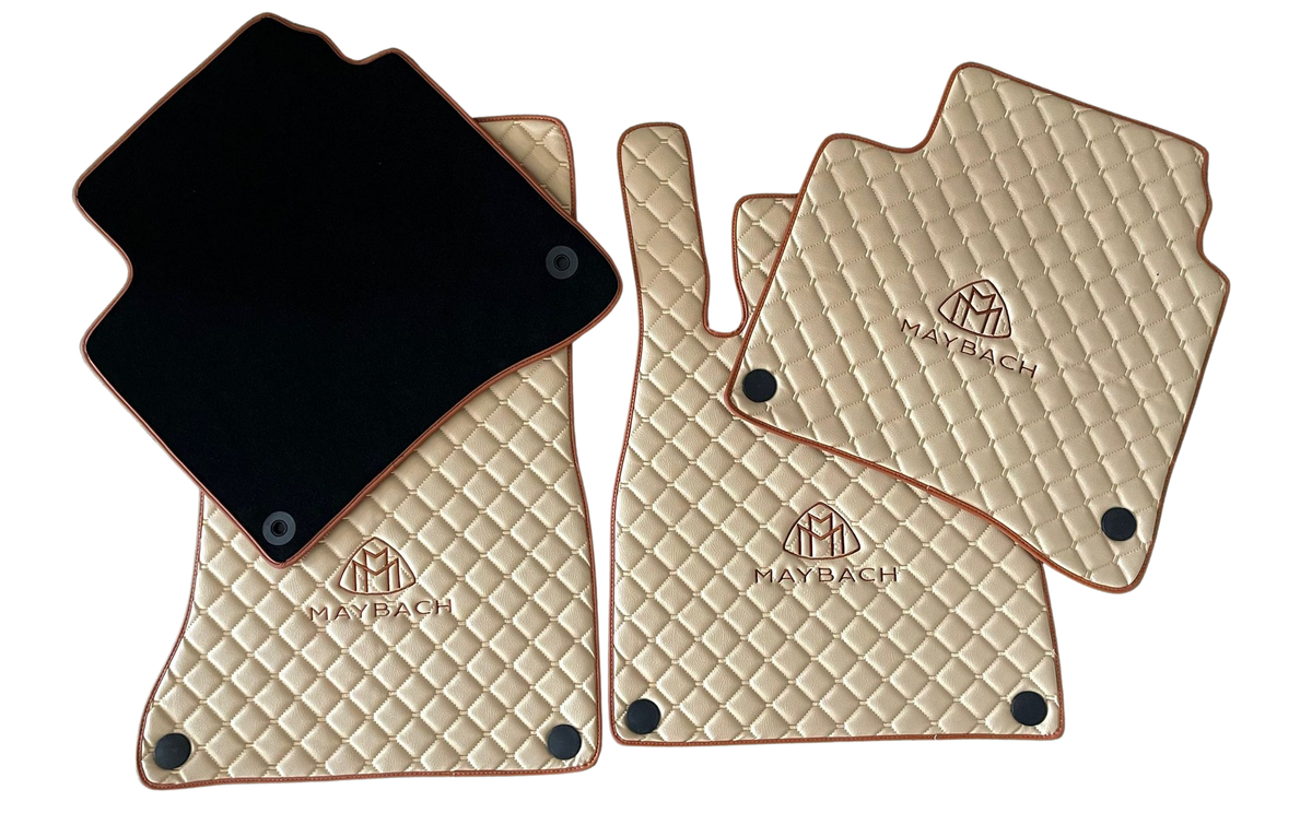 MAYBACH Leather Car Floor Mat, MAYBACH Waterproof Custom Car Mat