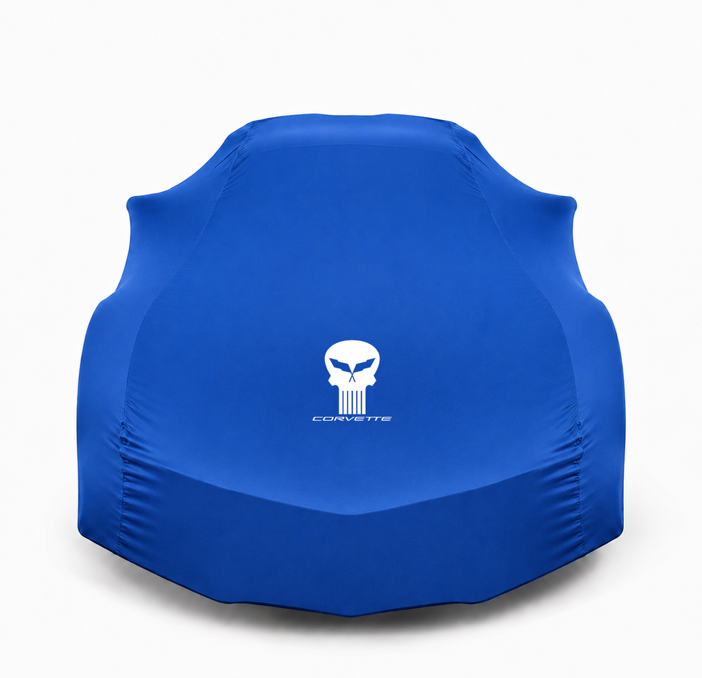 CORVETTE JAKE SKULL car cover, CORVETTE JAKE SKULL custom-made indoor car cover