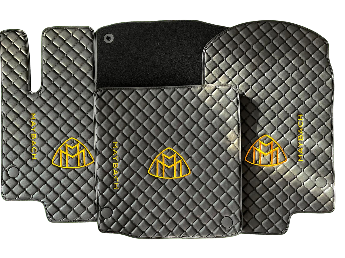 MAYBACH Leather Car Floor Mat, MAYBACH Waterproof Custom Car Mat
