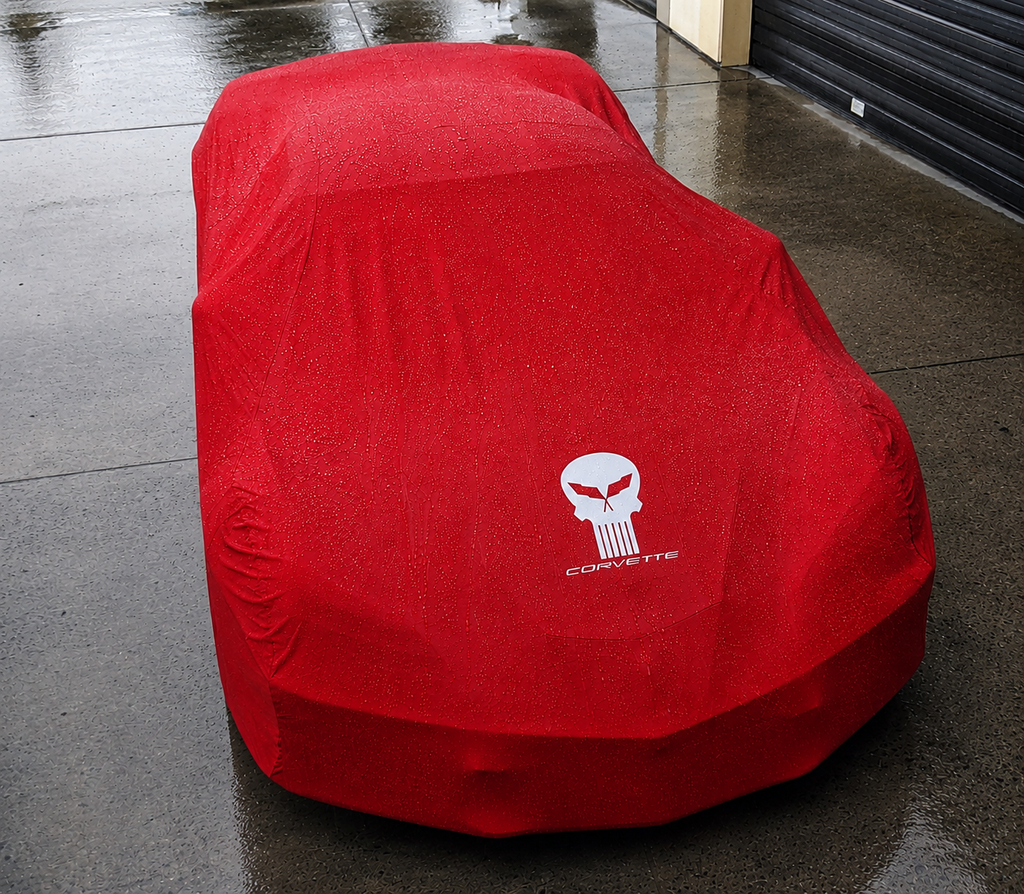 CORVETTE JAKE SKULL car cover, CORVETTE JAKE SKULL custom-made Outdoor car cover