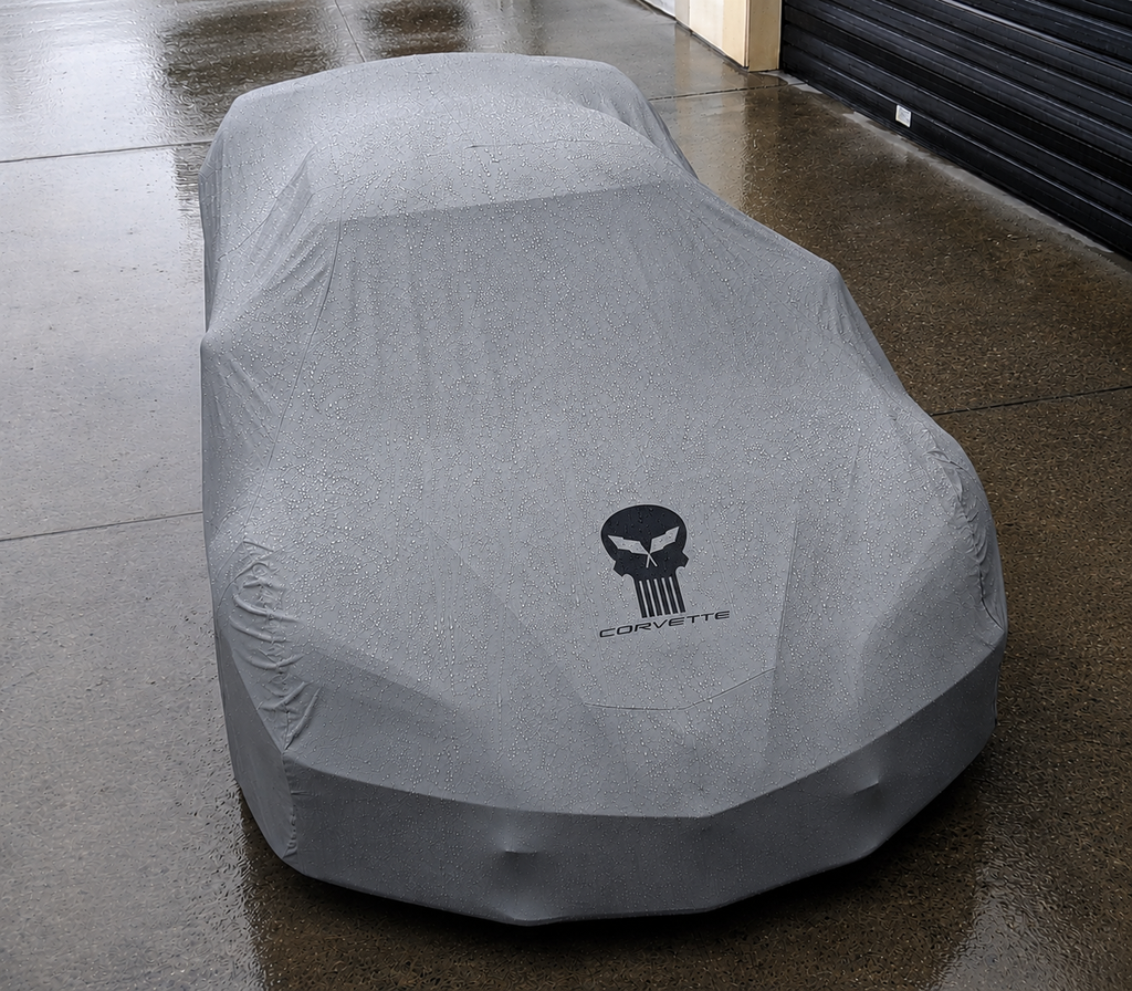 CORVETTE JAKE SKULL car cover, CORVETTE JAKE SKULL custom-made Outdoor car cover