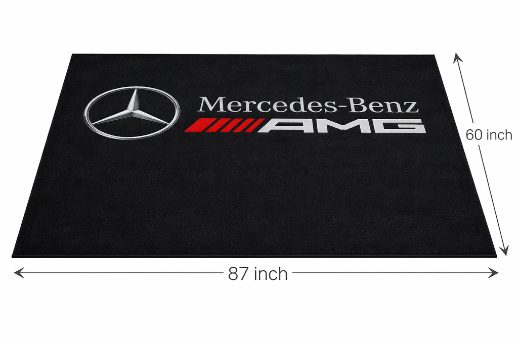 Mercedes Benz Garage Floor Mat 5x7 FT (60x87 Inches)