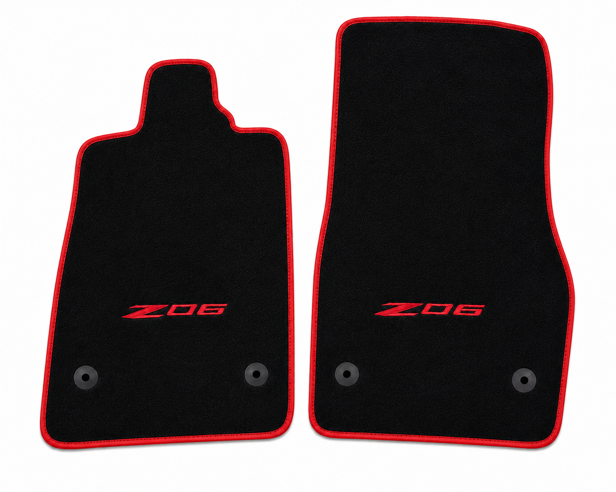 CORVETTE Z06 Car Floor Mat, Custom Carpet Floor Mat