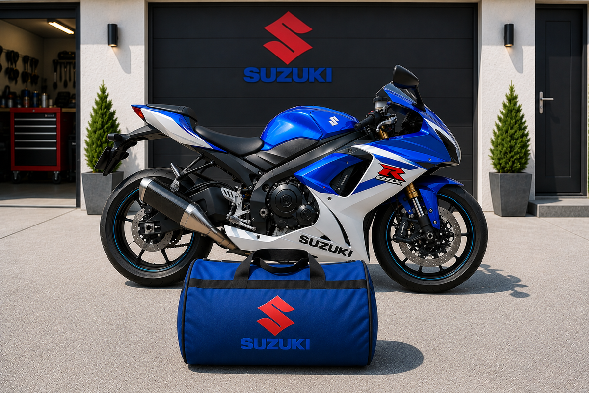 Suzuki Motorcycle Duffel Bag – Premium Travel & Gear Bag for Riders
