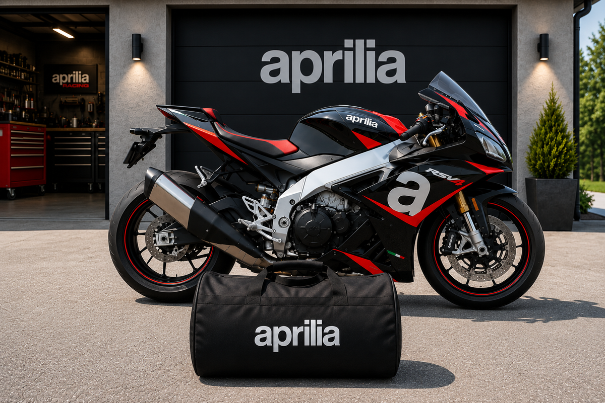 Aprilia Motorcycle Duffel Bag – Premium Travel & Gear Bag for Riders