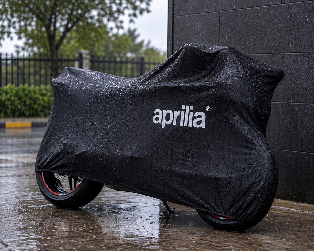 aprilia Custom-Fit Outdoor Motorcycle Cover – Waterproof All-Weather Protection