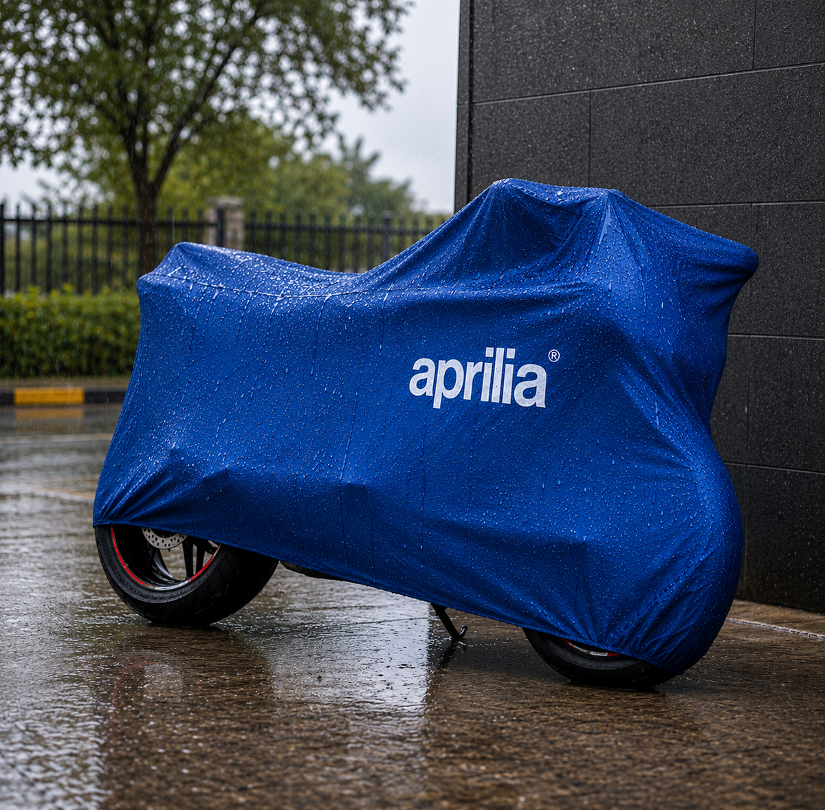 aprilia Custom-Fit Outdoor Motorcycle Cover – Waterproof All-Weather Protection