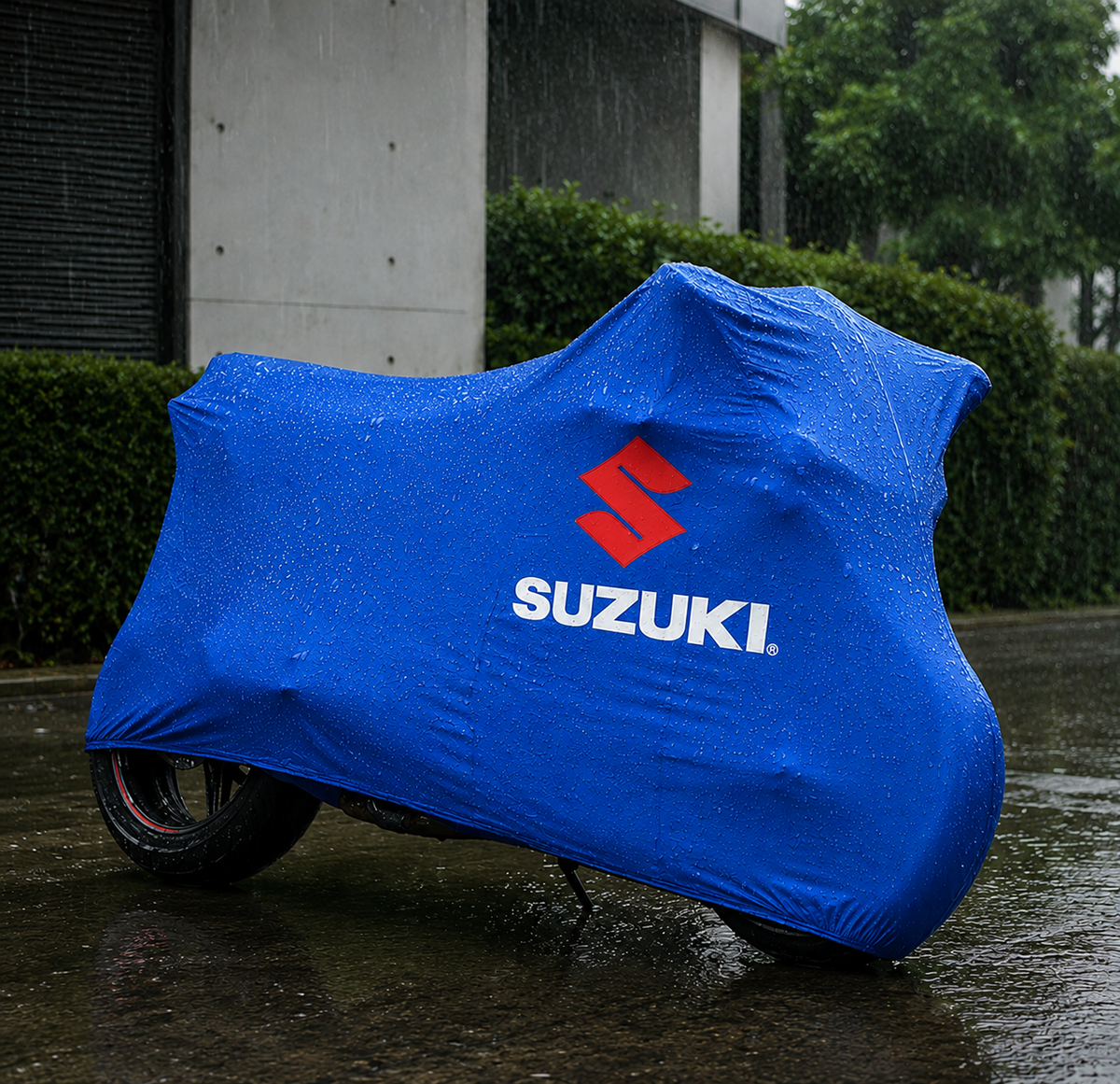 Suzuki Custom-Fit Outdoor Motorcycle Cover – Waterproof All-Weather Protection
