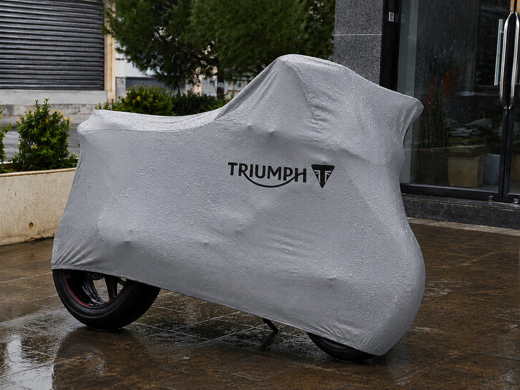 Triumph Custom-Fit Outdoor Motorcycle Cover – Waterproof All-Weather Protection
