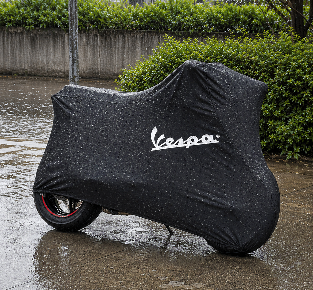 VESPA Custom-Fit Outdoor Motorcycle Cover – Waterproof All-Weather Protection