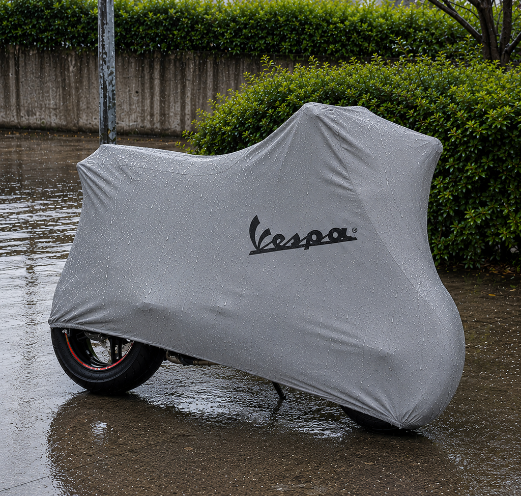VESPA Custom-Fit Outdoor Motorcycle Cover – Waterproof All-Weather Protection