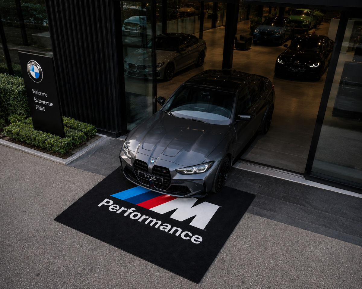 BMW M Performance Luxury Rug 59.1 × 86.6 inch Home, Garage & Display Carpet