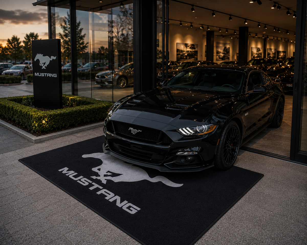 Mustang Garage Floor Mat 5x7 FT (60x87 Inches)