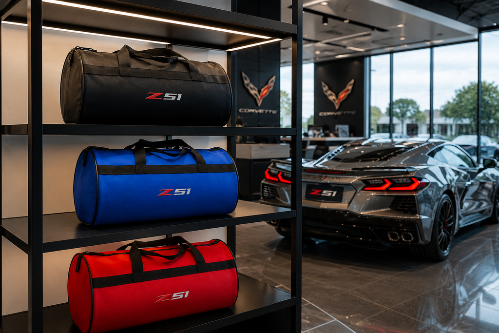 Corvette Trunk Bag, Corvette Car Accessory ( C8.R-Z06-Jake Skull-STINGRAY-Z07-Z51-ZR1 )