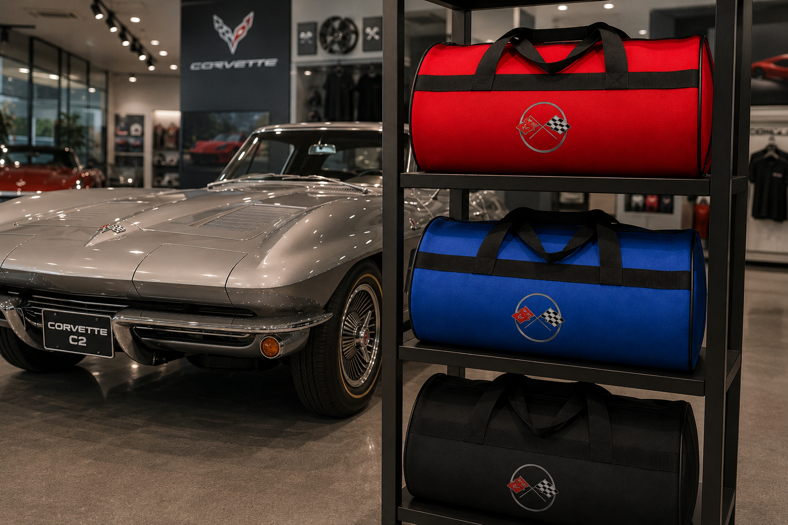 Corvette Trunk Bag, Corvette Car Accessory ( C1-C2-C3-C4-C5-C6-C7-C8 )