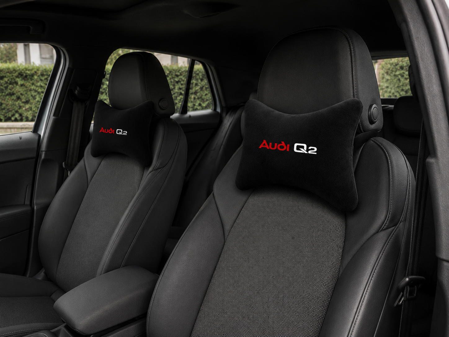 Audi Q2-Q3-Q4-Q5-Q6-Q7-Q8 Velvet Neck Pillow, 2pcs