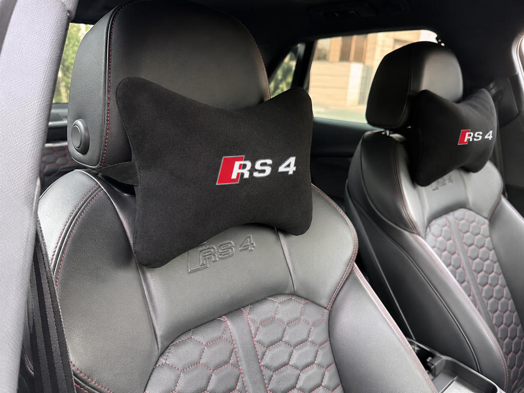 Audi RS3-RS4-RS5-RS6-RS7 Velvet Neck Pillow, 2pcs