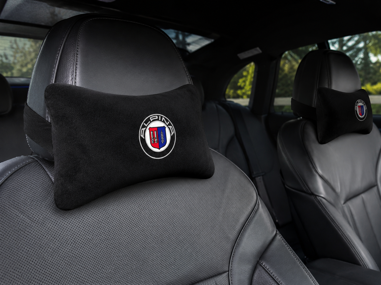 Bmw Alpina Velvet Neck Pillow, 2pcs