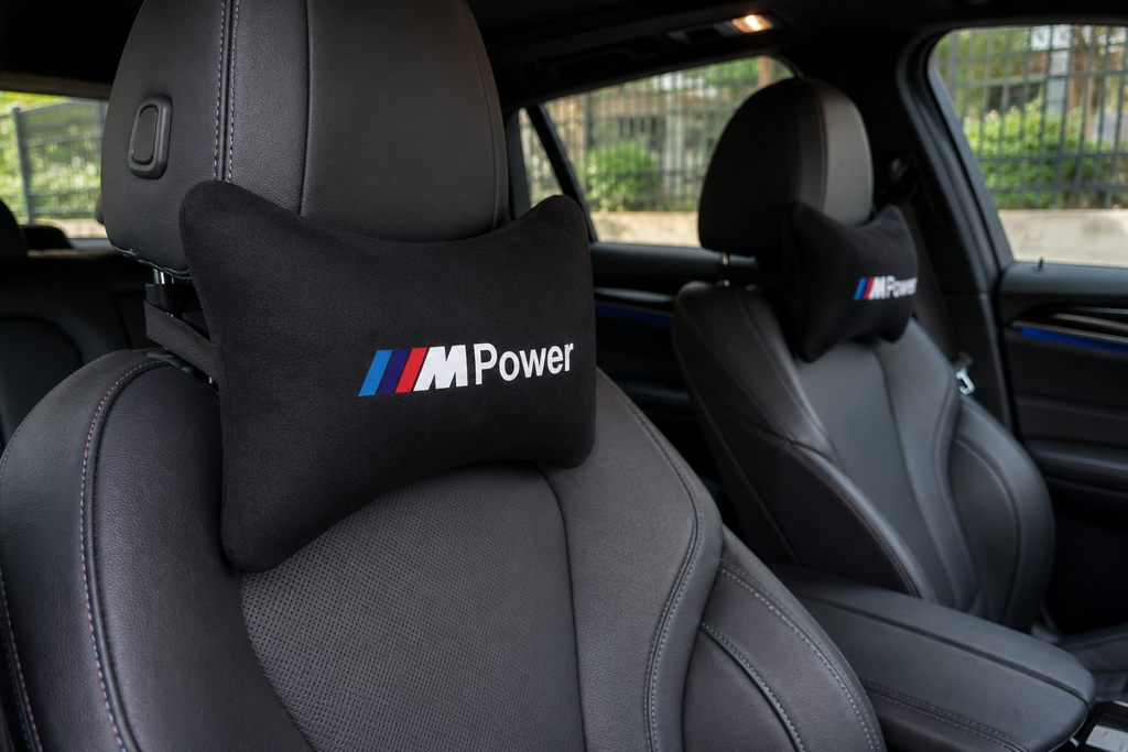 Bmw M3-M4-M5-M6-M8 Velvet Neck Pillow, 2pcs