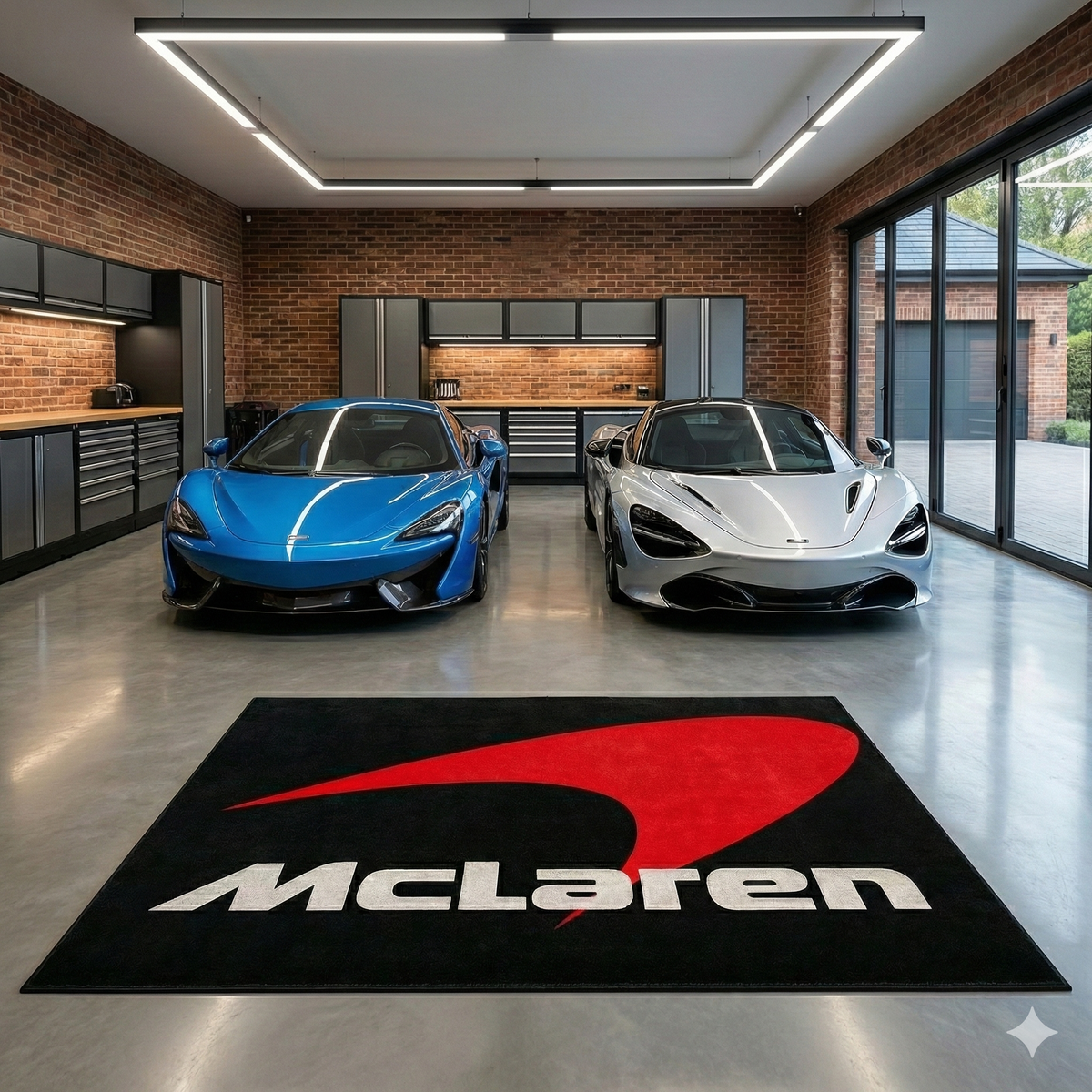 McLaren Garage Floor Mat 5x7 FT (60x87 Inches)