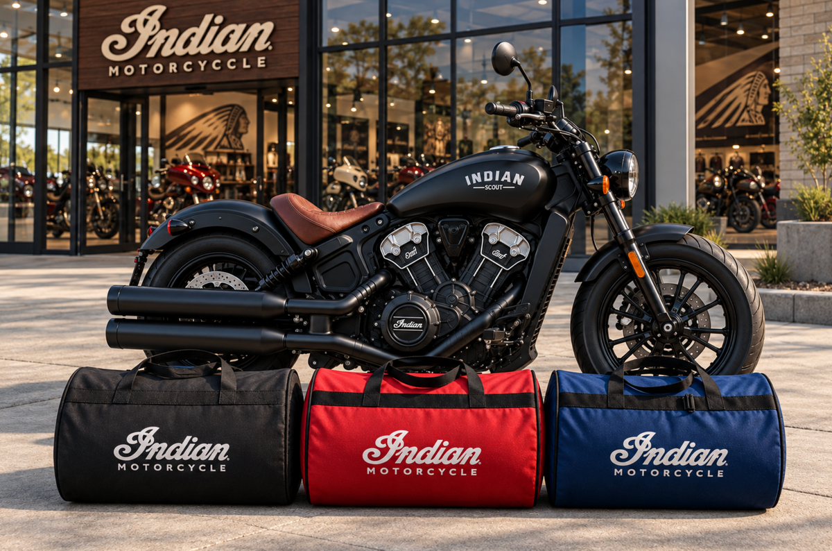 Indian Motorcycles Motorcycle Duffel Bag – Premium Travel & Gear Bag for Riders