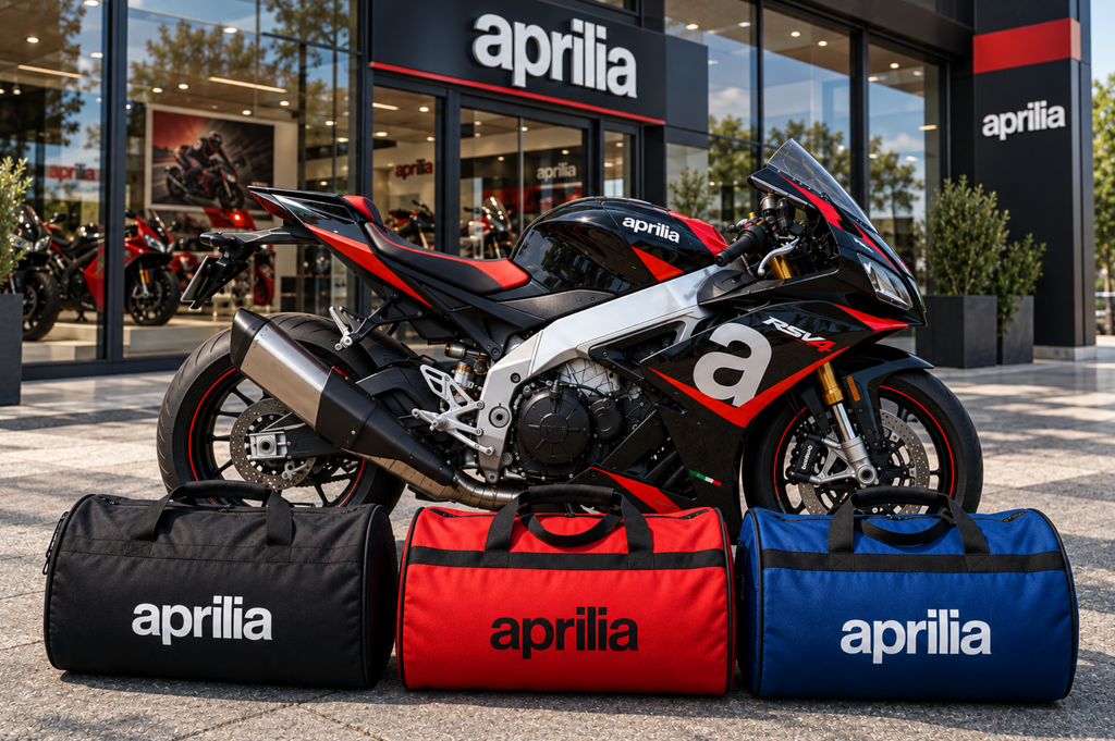 Aprilia Motorcycle Duffel Bag – Premium Travel & Gear Bag for Riders