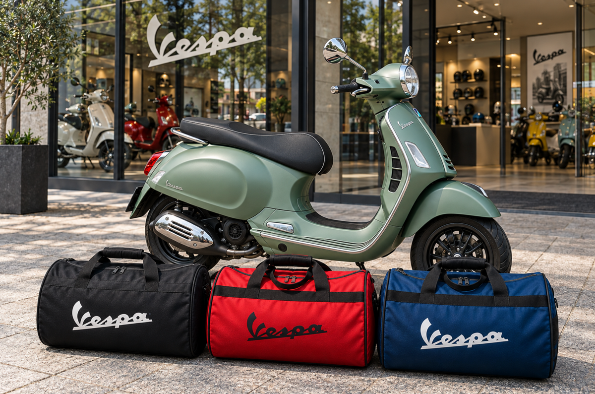 Vespa Motorcycle Duffel Bag – Premium Travel & Gear Bag for Riders