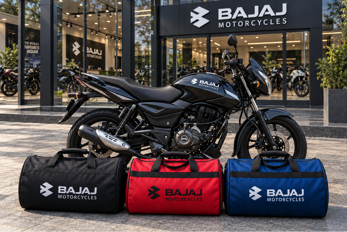 Bajaj Motorcycle Duffel Bag – Premium Travel & Gear Bag for Riders