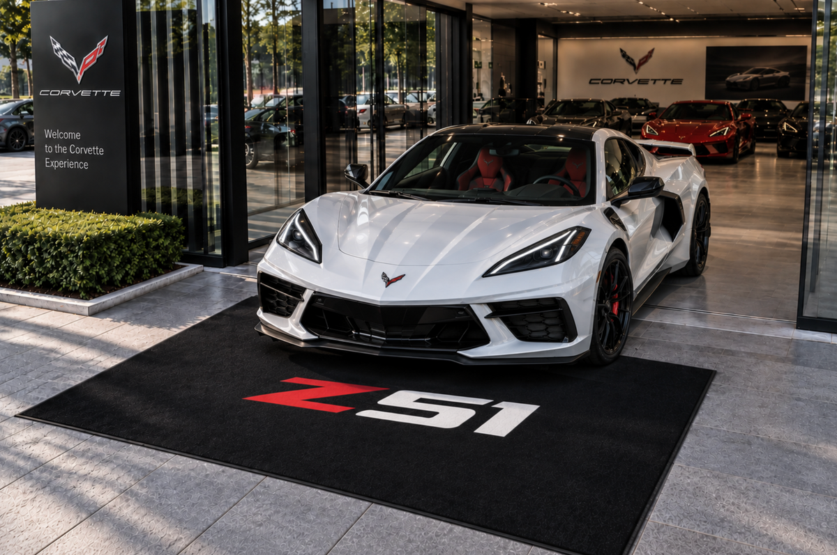 Corvette Rug ( Jake Skull-Stingray-ZR1-Z51-E RAY-GRAND SPORT-Z06-C8.R ), (60x87 Inches)