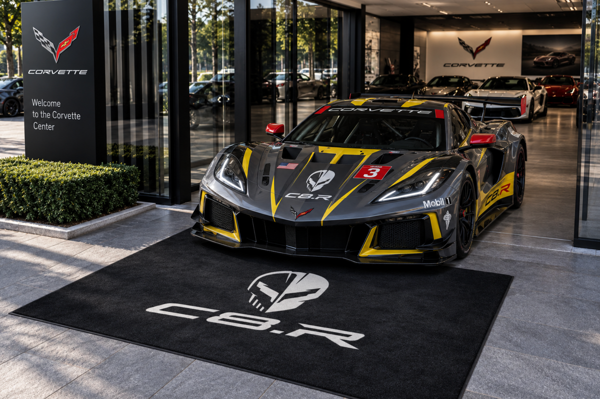 Corvette Rug ( Jake Skull-Stingray-ZR1-Z51-E RAY-GRAND SPORT-Z06-C8.R ), (60x87 Inches)