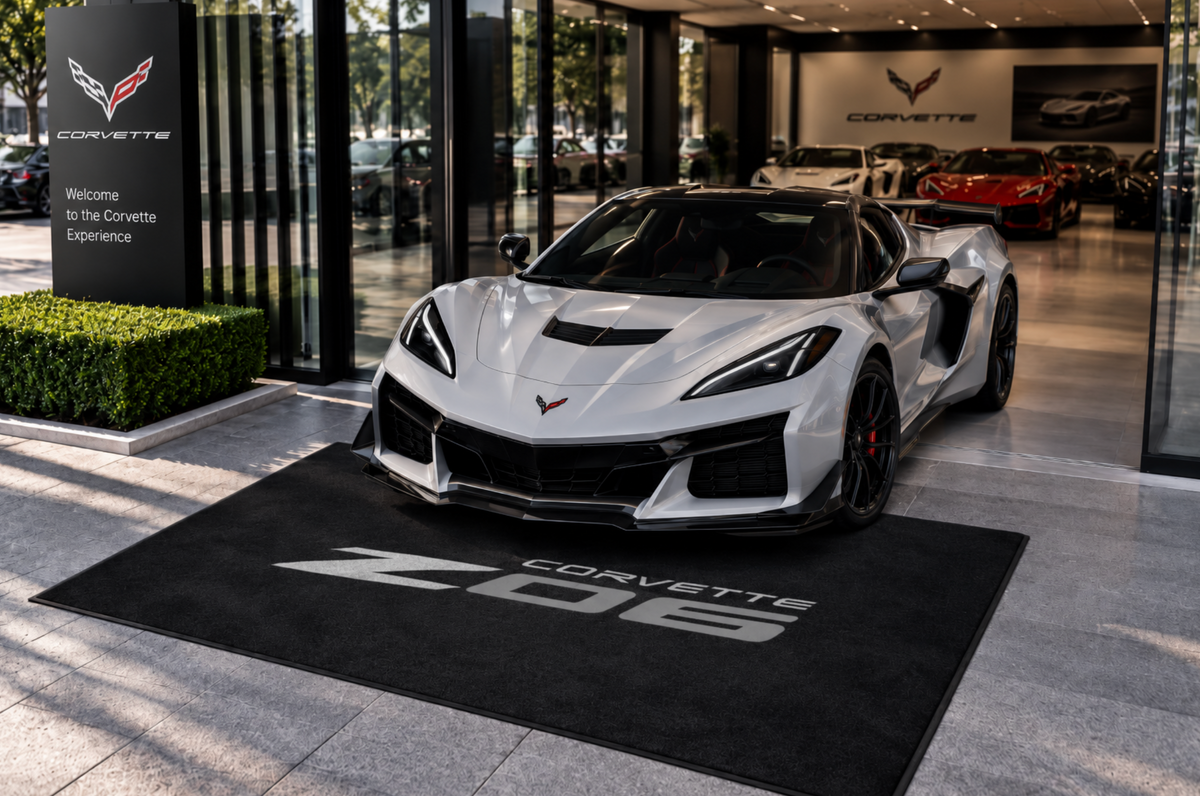 Corvette Rug ( Jake Skull-Stingray-ZR1-Z51-E RAY-GRAND SPORT-Z06-C8.R ), (60x87 Inches)