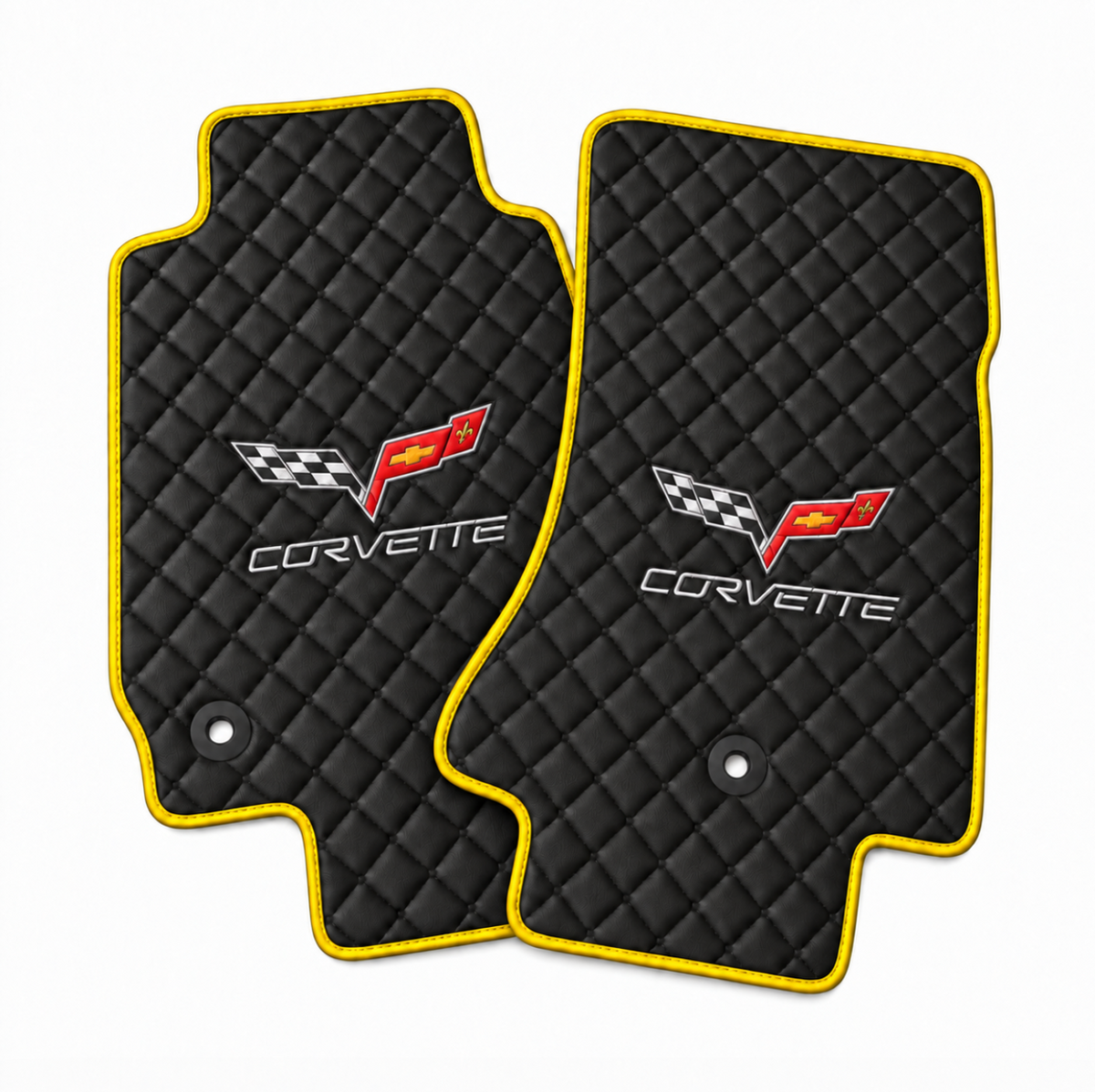 CORVETTE C6 leather car floor mat, CORVETTE waterproof custom car mat