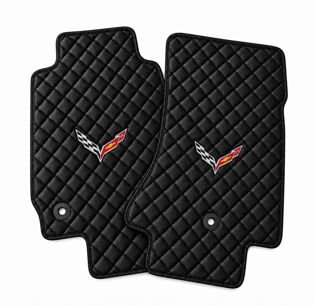 CORVETTE C7 leather car floor mat, CORVETTE waterproof custom car mat