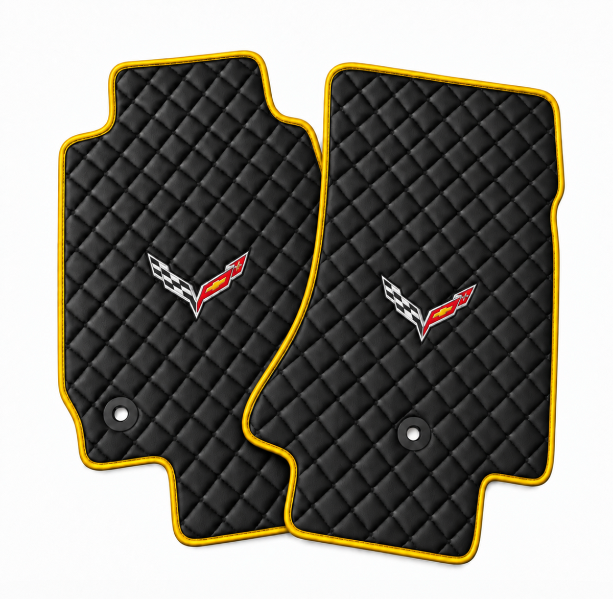 CORVETTE C7 leather car floor mat, CORVETTE waterproof custom car mat
