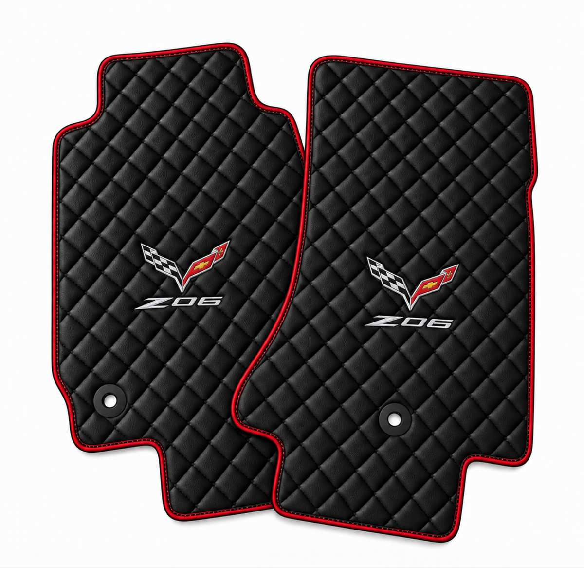 CORVETTE C7 Z06 leather car floor mat, CORVETTE waterproof custom car mat