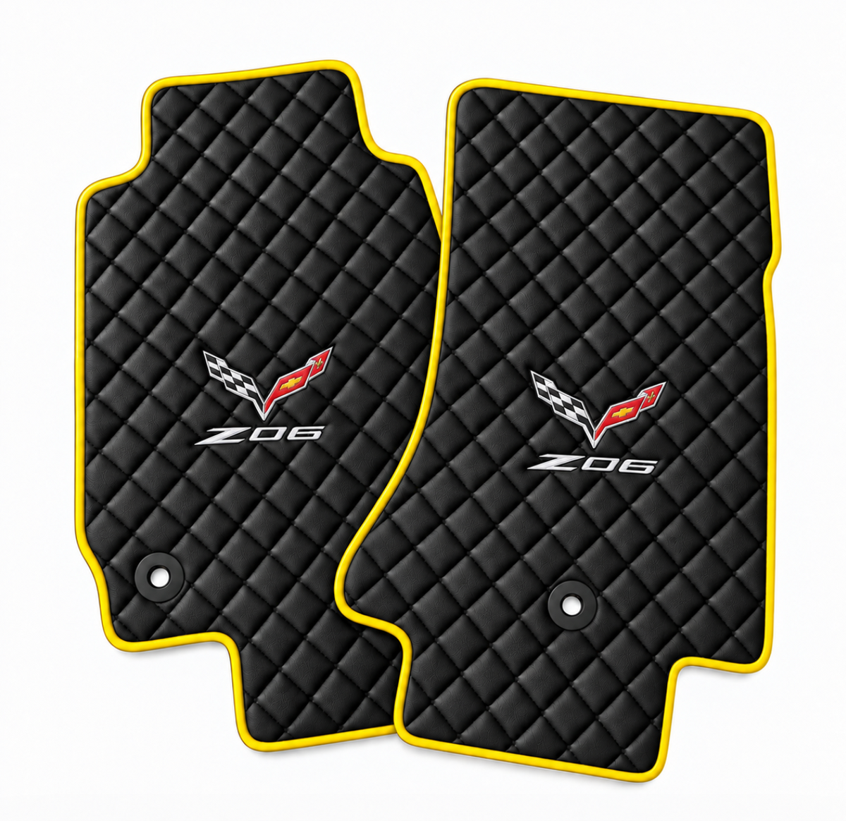 CORVETTE C7 Z06 leather car floor mat, CORVETTE waterproof custom car mat