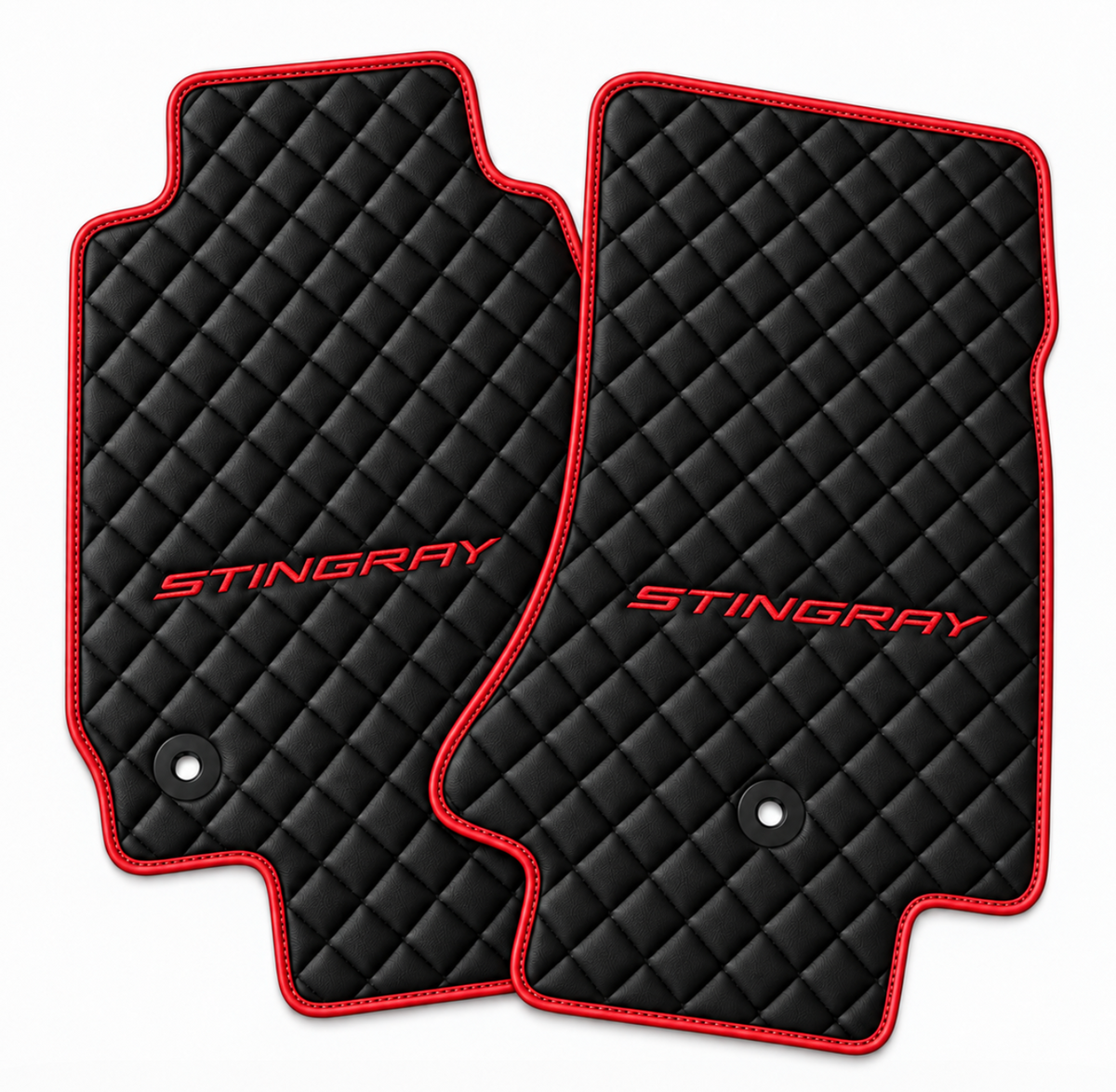 CORVETTE Stingray leather car floor mat, CORVETTE waterproof custom car mat
