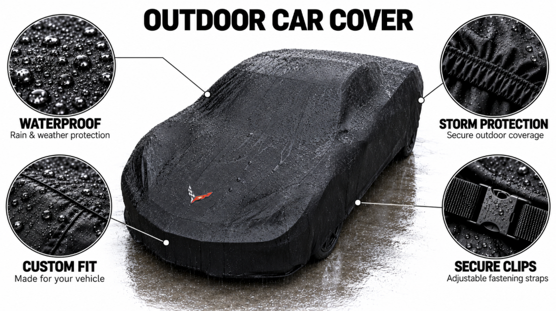 CORVETTE C8 car cover, CORVETTE C8 custom-made Outdoor car cover