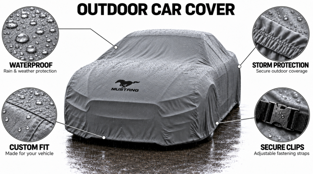 MUSTANG Car Cover, MUSTANG custom-made Outdoor car cover