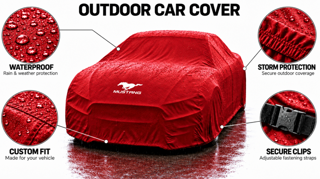 MUSTANG Car Cover, MUSTANG custom-made Outdoor car cover