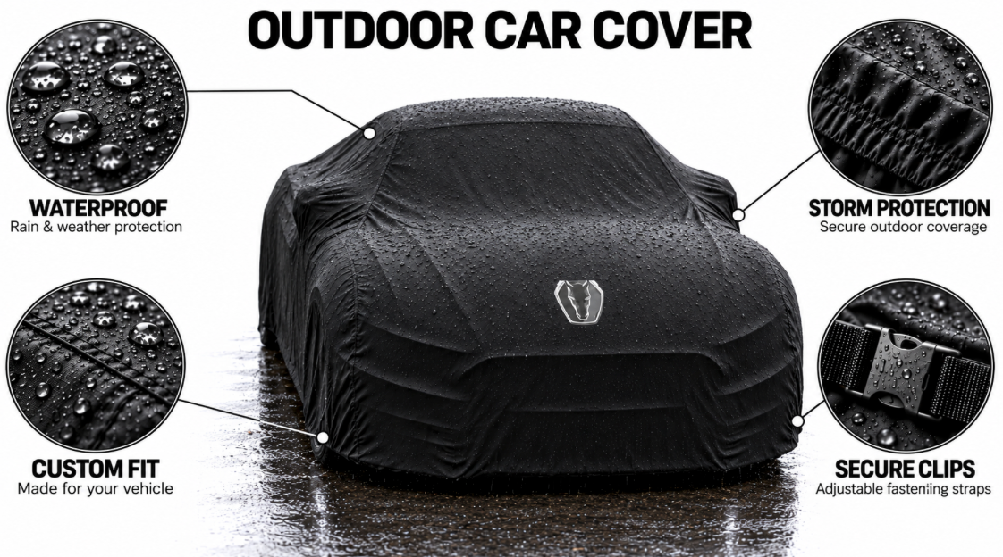 MUSTANG DARK HORSE Car Cover, MUSTANG DARK HORSE custom-made Outdoor car cover